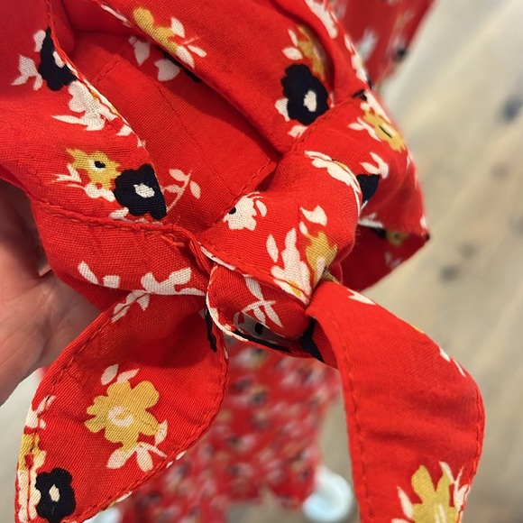 NWT Anthropologie Faithful The Brand Daphne dress poppy red - Picture 4 of 10